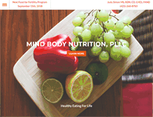Tablet Screenshot of mind-body-nutrition.com